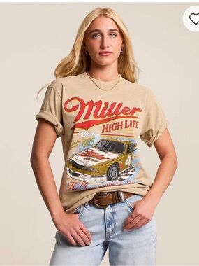 Miller High Life Graphic Tee - Beige